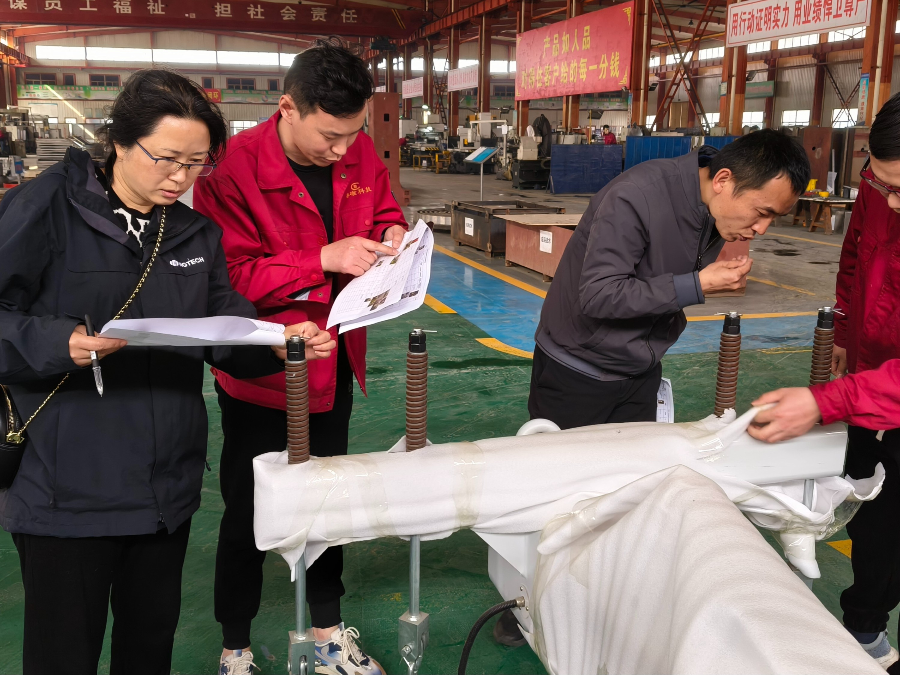 2024年3月26日，鲁磁科技验厂接受广东客户严格考核