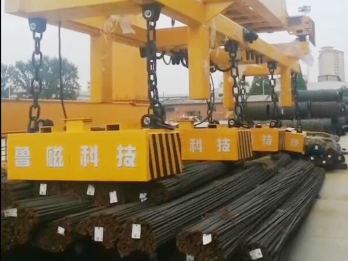 旋转吊梁专用型复合智能起重电磁铁吊具