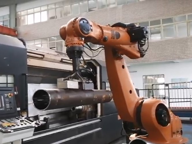 山东鲁磁与中能集团合作精准定制机器人搬运电永磁铁夹具