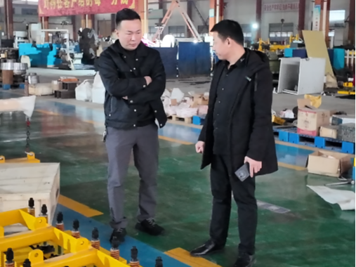 2025 年12月1日共探新机！扬州激固激光客户莅临山东鲁磁，共拓市场新篇